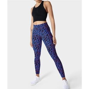 Sweaty Betty athletic leggings power 7/8 cheetah print